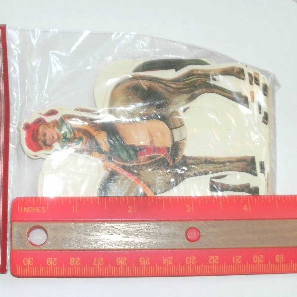 NWT Shackman Vintage Victorian Print Children Riding Animals Garland ~ 81